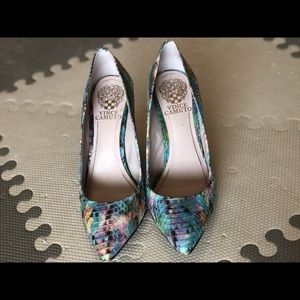 Vince Camuto | Light Blue Multi Snakeskin Pumps